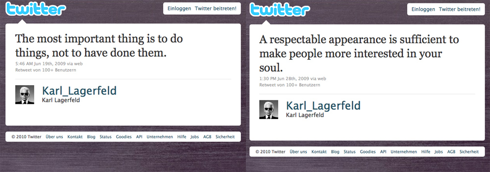 Karl zwitschert, Stefano auch Modemacher auf Twitter Bild 51 Karl zwitschert, Stefano auch Modemacher auf Twitter